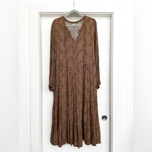 Old Navy Midi Animal Print Dress
